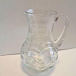 8.5" tall glass pitcher